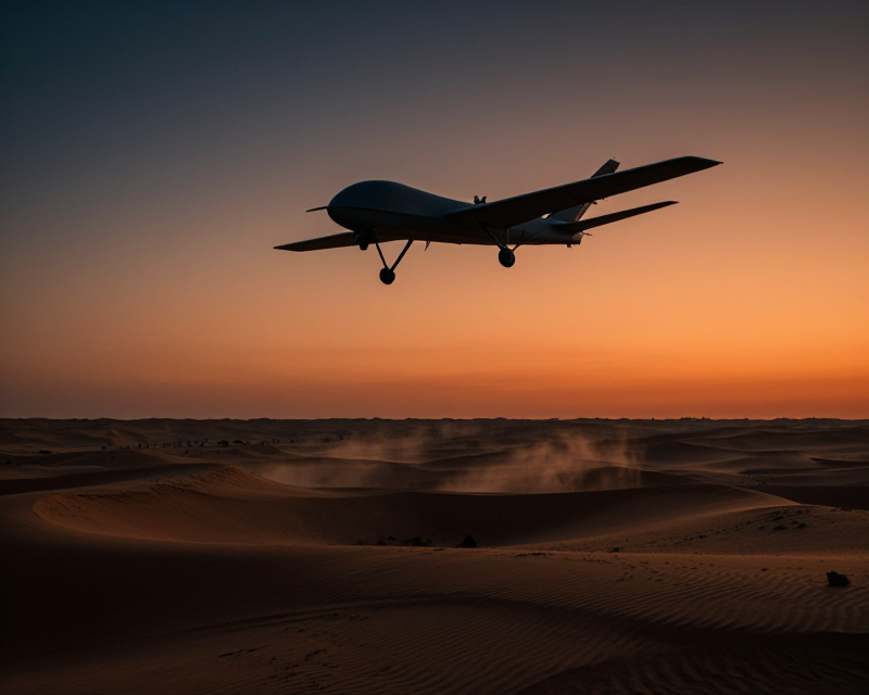 Cinematic Drone Silhouette