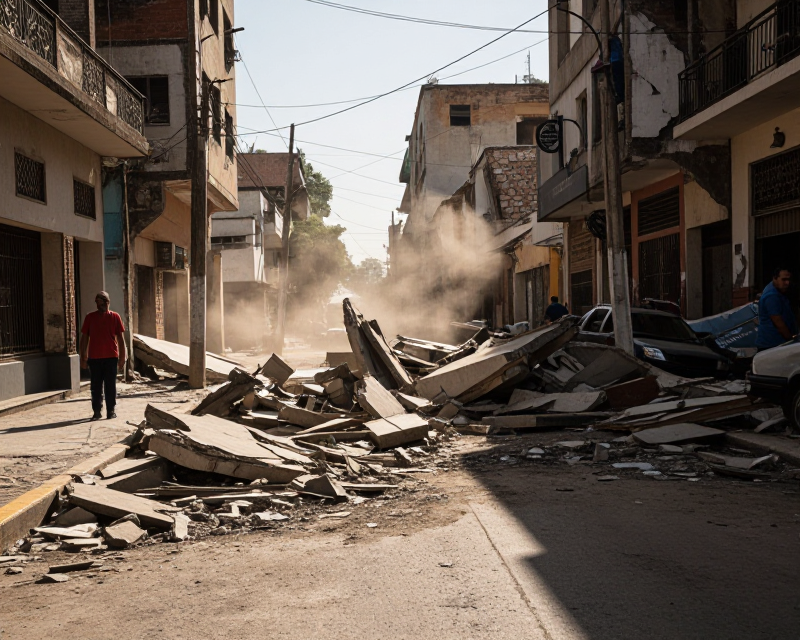 Earthquake aftermath in Venezuela