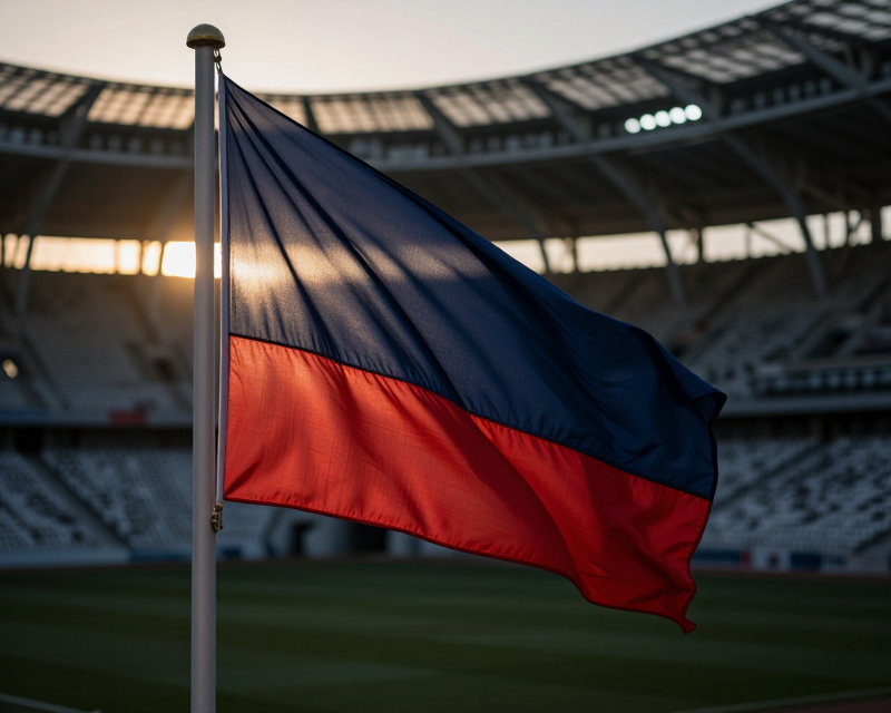 Symbolic Stadium at Dusk