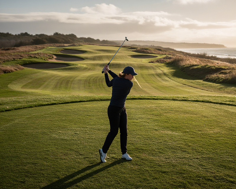 Professional Golfer on British Course