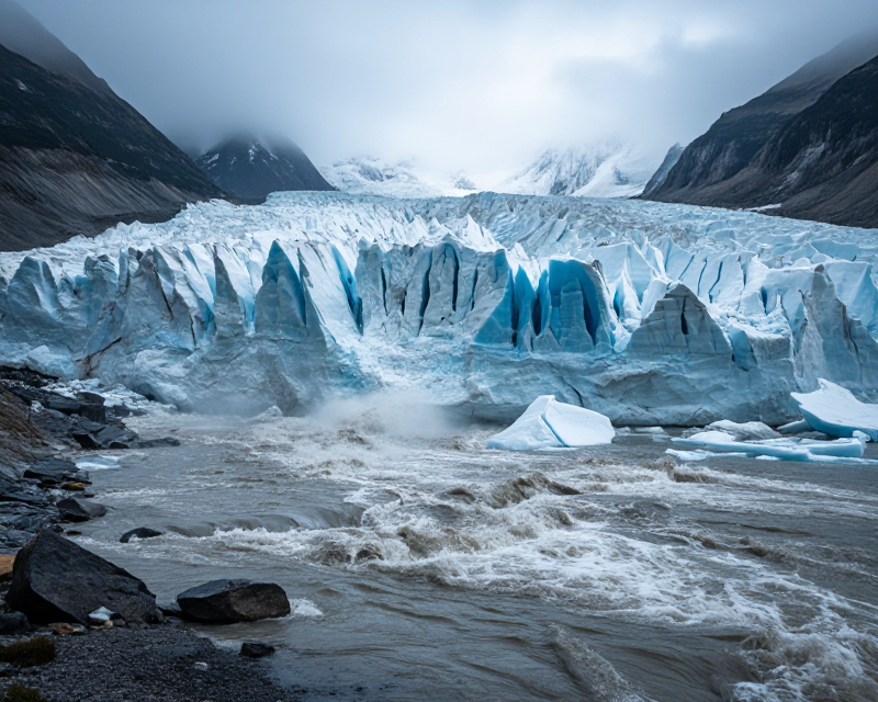 Glacier Collapse in Himalayas