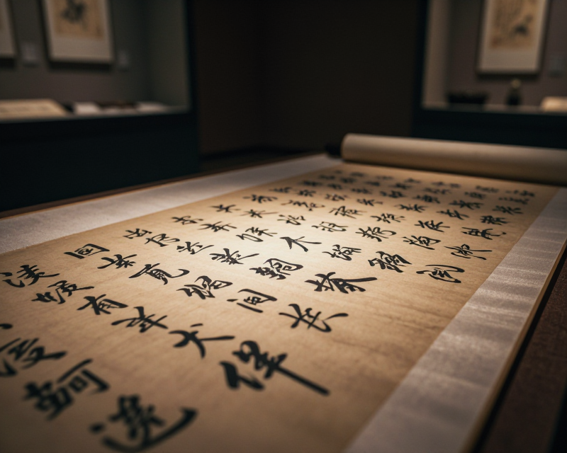 Calligraphy in Museum