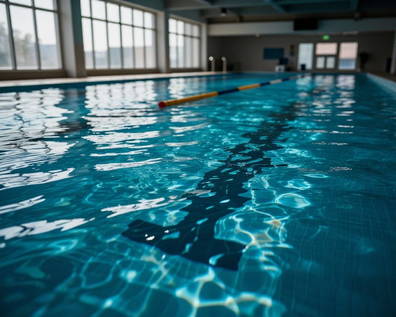 The Serene Blue of the Competition Pool