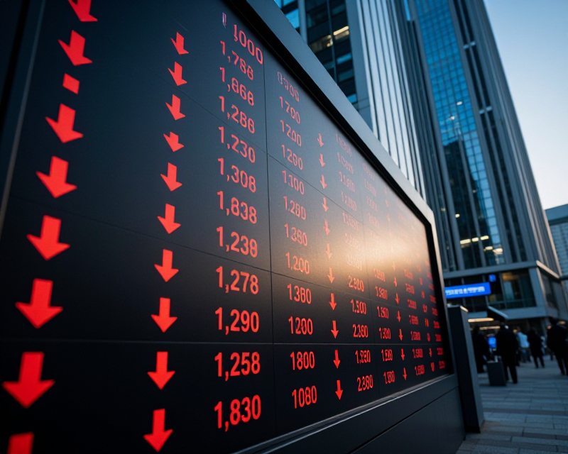 Stock Market Decline Concept