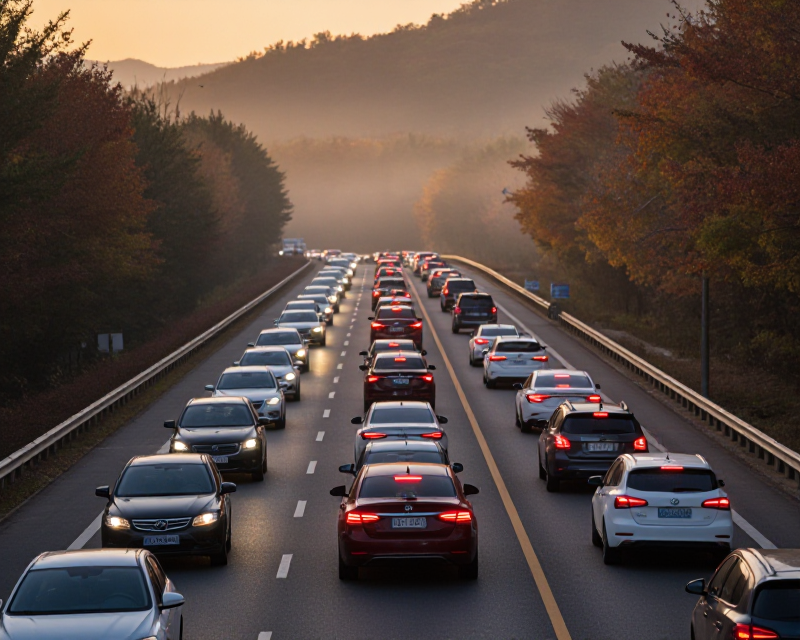 Autumn Highway Traffic