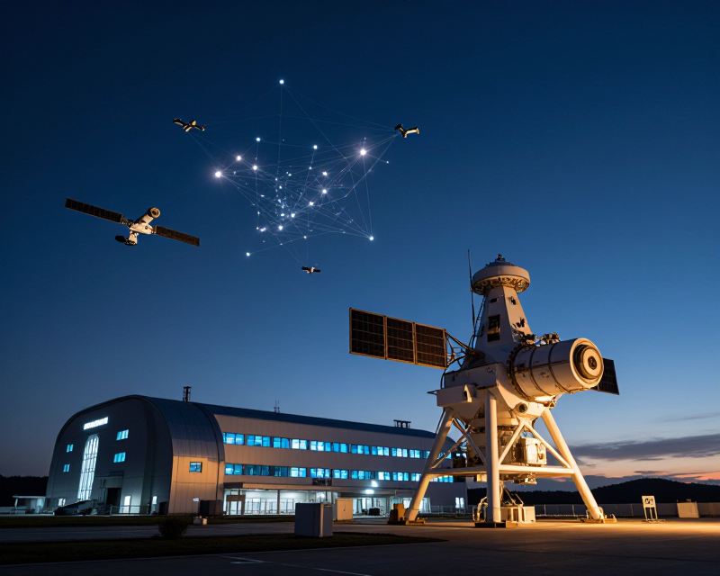 Futuristic Aerospace and AI Infrastructure